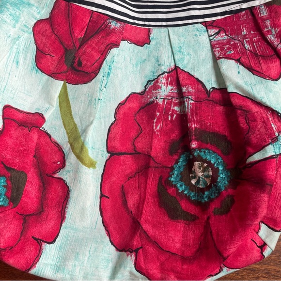 Handmade Reversible Unique Floral Striped Shoulder Hobo Bag Purse OOAK Boho - Picture 3 of 13